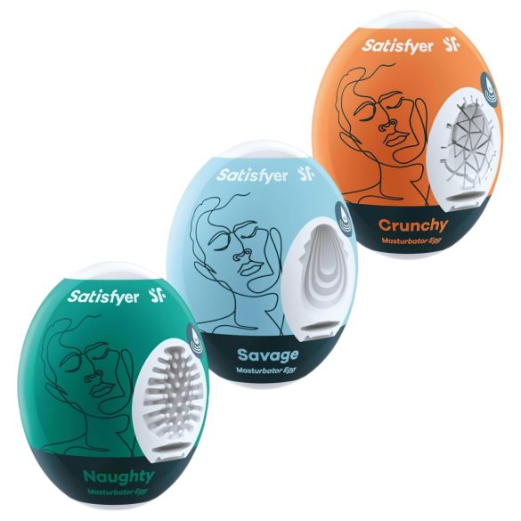 Set Ouă Masturbatoare Satisfyer Egg NSC (3 Bucăți)