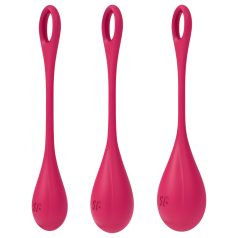 Satisfyer Yoni Power 1 - set bile geisha - roșu (3 piese)