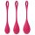 Satisfyer Yoni Power 1 - set bile geisha - roșu (3 piese)