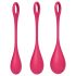 Satisfyer Yoni Power 1 - set bile geisha - roșu (3 piese)
