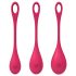 Satisfyer Yoni Power 1 - set bile geisha - roșu (3 piese)
