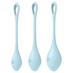 Satisfyer Yoni Power 2 - set bile kegel - albastru (3 piese)