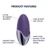 Satisfyer - vibrator clitoridian cu acumulator - mov