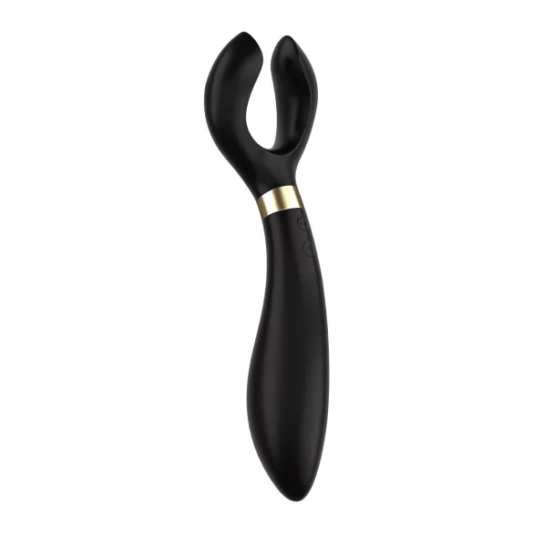 Satisfyer Endless Fun - vibrator pentru cupluri reîncărcabil, impermeabil, negru