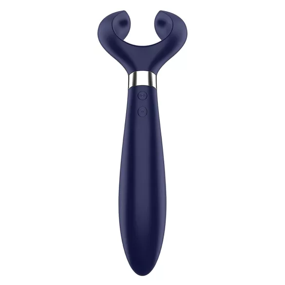Satisfyer - vibrator pentru cuplu, rechargeabil, rezistent la apă, albastru
