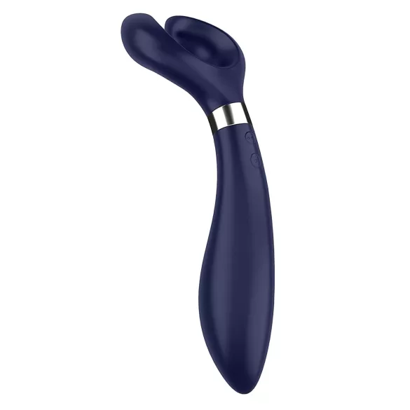 Satisfyer - vibrator pentru cuplu, rechargeabil, rezistent la apă, albastru
