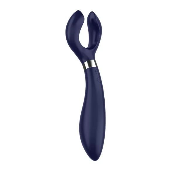 Satisfyer - vibrator pentru cuplu, rechargeabil, rezistent la apă, albastru
