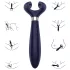 Satisfyer - vibrator pentru cuplu, rechargeabil, rezistent la apă, albastru