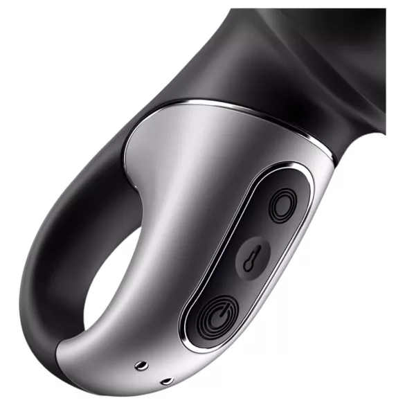 Satisfyer Hot Passion - vibrator anal cu încălzire controlat prin aplicație (negru)