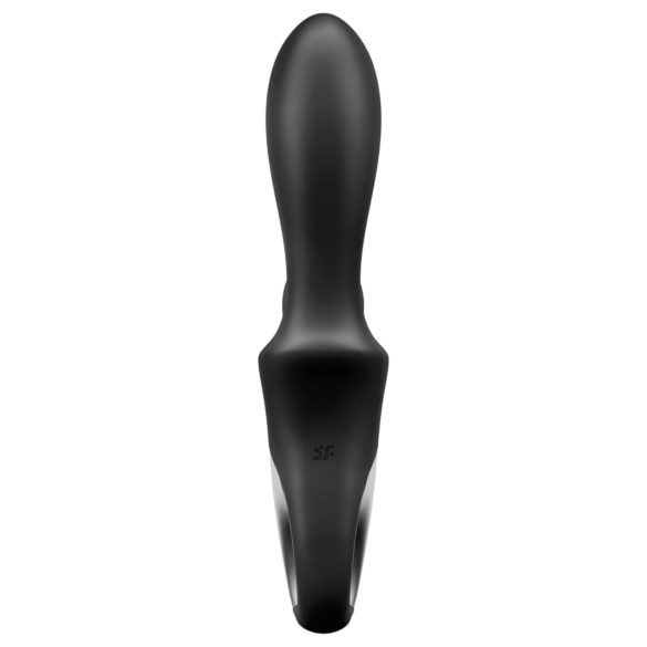 Satisfyer Heat Climax+ - vibrator anal inteligent cu încălzire - silicon negru
