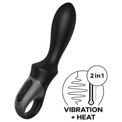   Satisfyer Heat Climax - vibrație anală inteligentă și încălzire (negru)