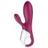 Satisfyer Hot Bunny - vibrator inteligent cu încălzire, cu braț clitoridian (roșu)