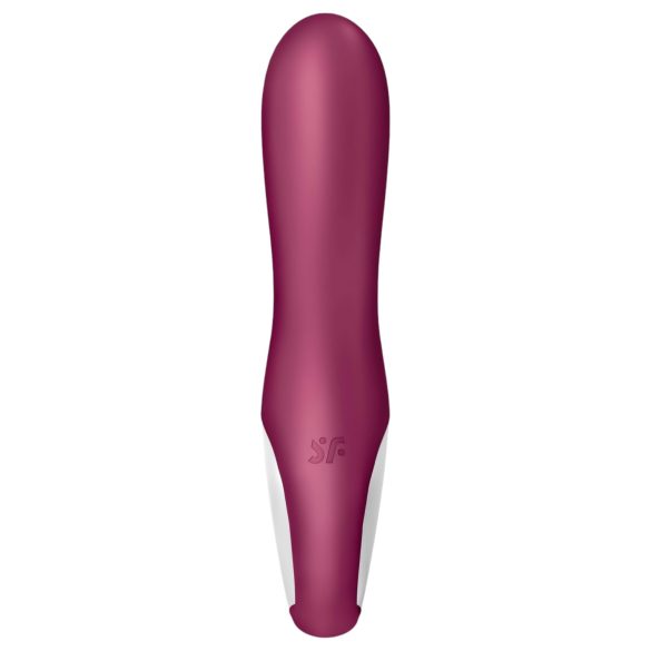 Satisfyer Hot Bunny - vibrator cu braț pentru clitoris și încălzire - roșu