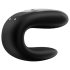 Satisfyer Double Fun - vibrator de cuplu inteligent, impermeabil (negru)