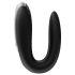 Satisfyer Double Fun - vibrator de cuplu inteligent, impermeabil (negru)