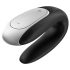 Satisfyer Double Fun - vibrator de cuplu inteligent, impermeabil (negru)