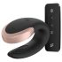 Satisfyer Double Love - vibrator dublu inteligent cu telecomandă (negru)