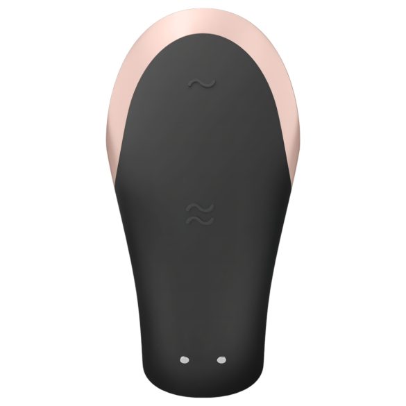 Satisfyer Double Love - vibrator pentru cuplu controlat prin aplicație - negru