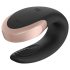 Satisfyer Double Love - vibrator dublu inteligent cu telecomandă (negru)