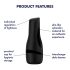 Satisfyer Men Classic - masturbator manual cu vacuum - negru