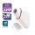 Satisfyer Love Triangle - stimulent inteligent cu unde de aer pentru clitoris (alb)