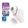 Satisfyer Love Triangle - stimulator clitoridian cu unde de aer inteligent - alb