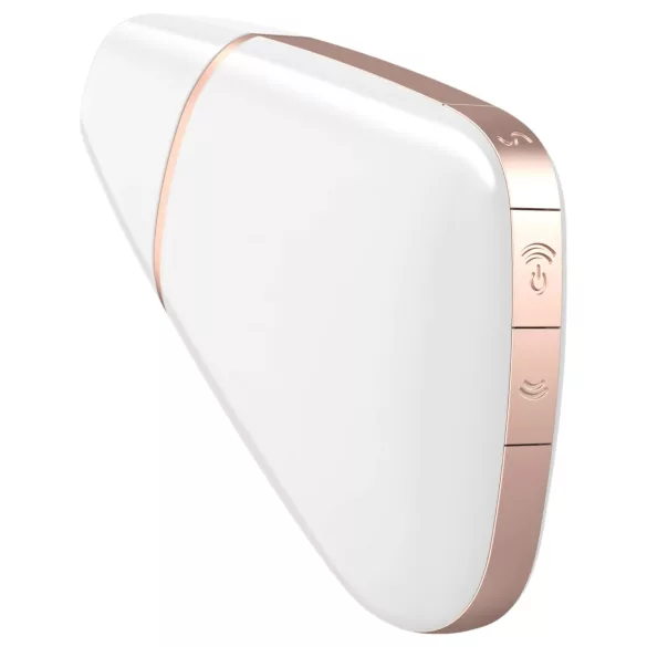 Satisfyer Love Triangle - stimulator clitoridian cu unde de aer inteligent - alb
