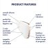 Satisfyer Love Triangle - stimulent inteligent cu unde de aer pentru clitoris (alb)