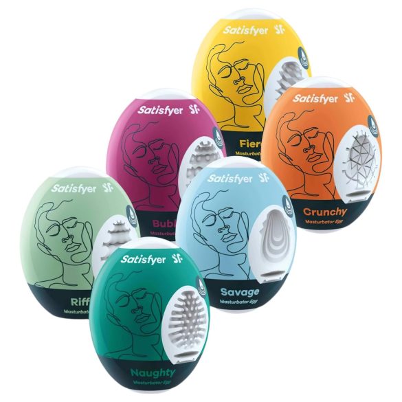 Satisfyer Egg Set - set masturbatoare ou - 6 bucăți