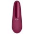 Satisfyer Curvy 1+ - vibrator clitoris cu pulsații aeriene inteligent - roșu
