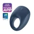 Satisfyer Strong One - inel penian cu vibrații inteligente - albastru