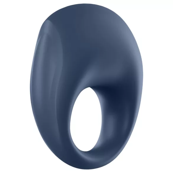 Satisfyer Strong One - inel penian cu vibrații inteligente - albastru