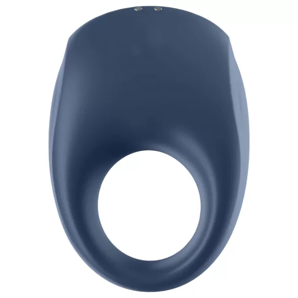 Satisfyer Strong One - inel penian cu vibrații inteligente - albastru