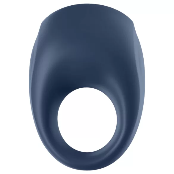 Satisfyer Strong One - inel penian cu vibrații inteligente - albastru