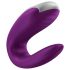 Satisfyer Double Fun - vibrator inteligent pentru cupluri (mov)