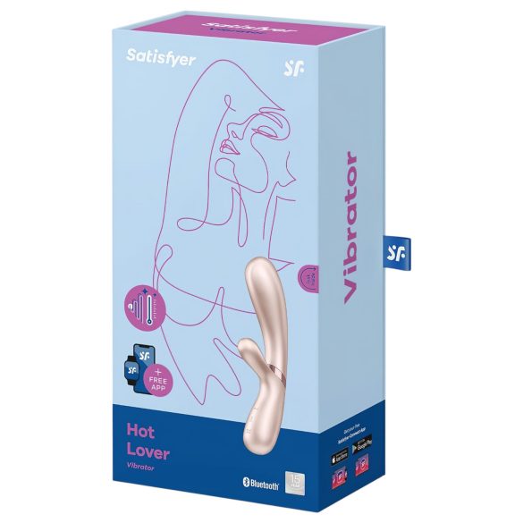 Satisfyer Hot Lover - vibrator inteligent pentru femei - argintiu