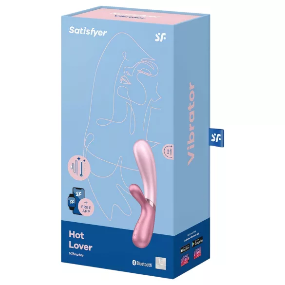 Satisfyer Hot Lover - vibrator inteligent - silicon roz