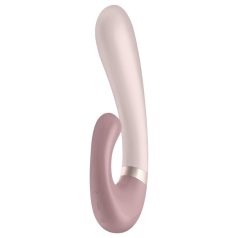   Satisfyer Heat Wave - vibrator cu încălzire și brațe, inteligent (bej)