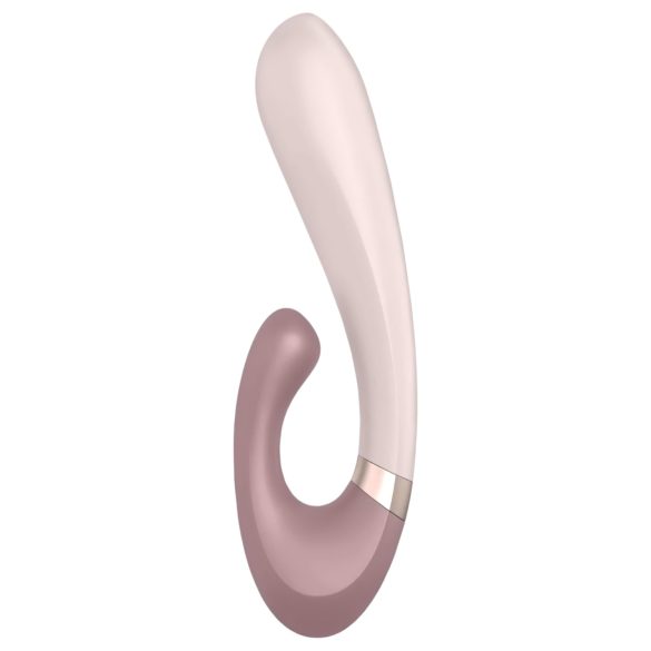 Satisfyer Heat Wave - vibrator cu braț flexibil, încălzire, smart, bej