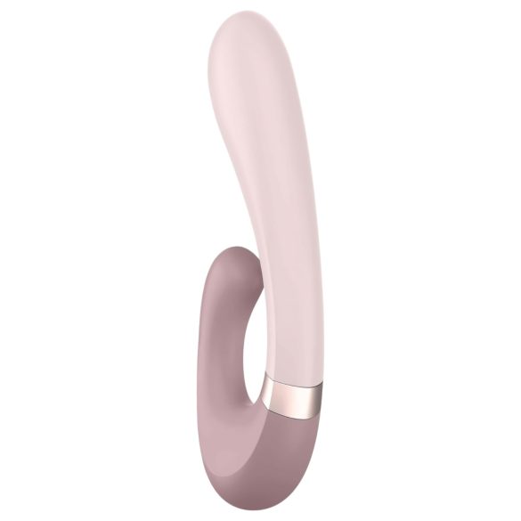 Satisfyer Heat Wave - vibrator cu braț flexibil, încălzire, smart, bej