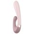 Satisfyer Heat Wave - vibrator cu braț flexibil, încălzire, smart, bej