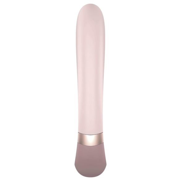 Satisfyer Heat Wave - vibrator cu braț flexibil, încălzire, smart, bej