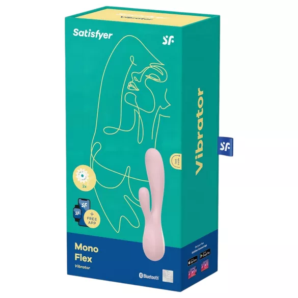 Satisfyer Mono Flex - vibrator controlat prin aplicație (roz)