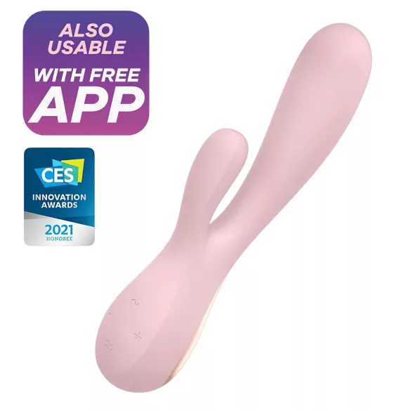 Satisfyer Mono Flex - vibrator controlat prin aplicație (roz)