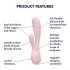 Satisfyer Mono Flex - vibrator controlat prin aplicație (roz)