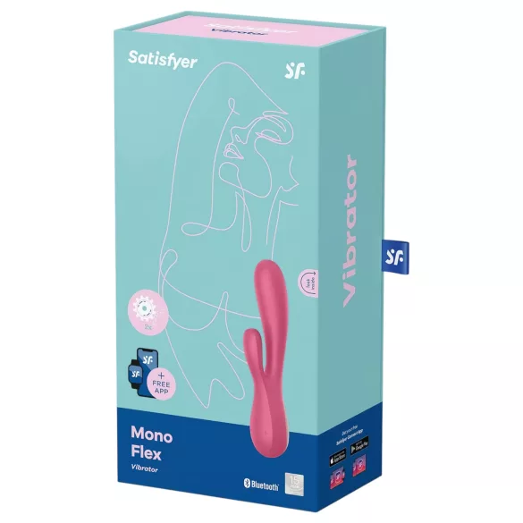 Satisfyer - Vibrator inteligent impermeabil - silicon roșu