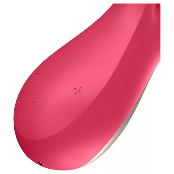 Satisfyer - Vibrator inteligent impermeabil - silicon roșu