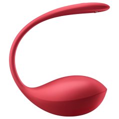 Satisfyer Shiny Petal - ou vibrant telecomandat (roșu)