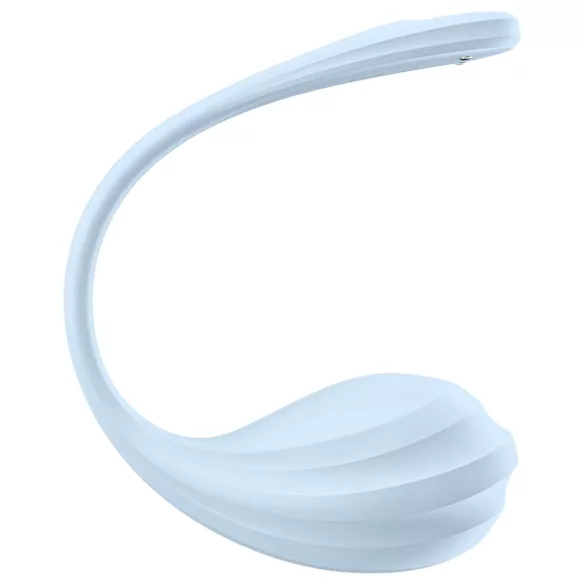 Satisfyer - ou vibrator inteligent cu telecomandă - silicon albastru