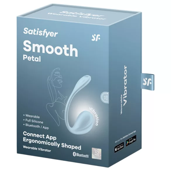 Satisfyer - ou vibrator inteligent cu telecomandă - silicon albastru